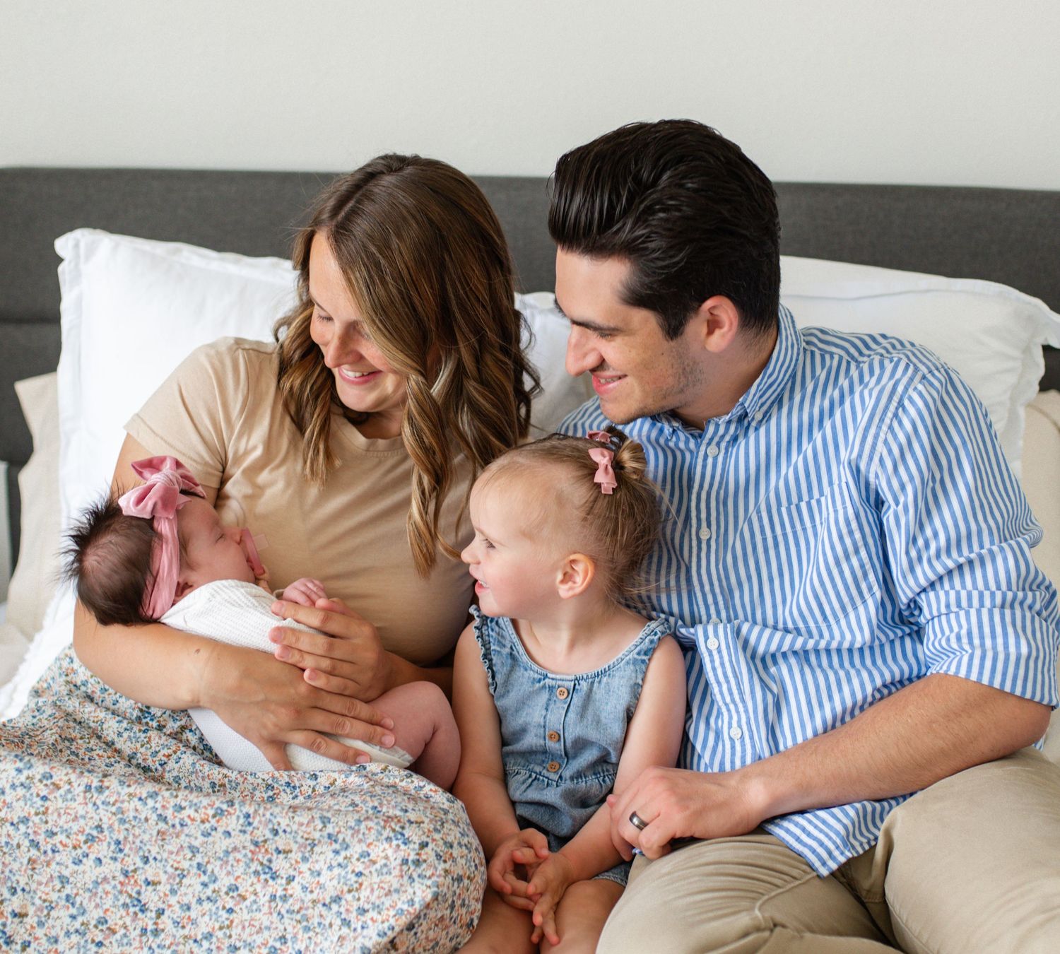 In-home lifestyle newborn photography in O'Fallon MO