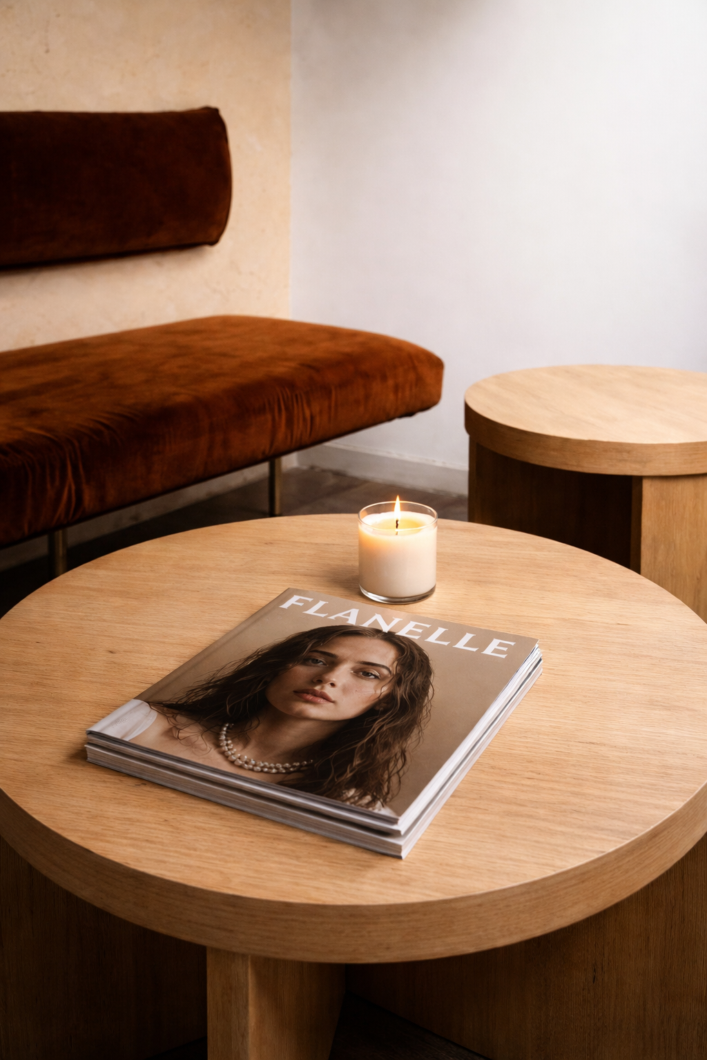 Collection of fashion magazine covers and editorial photographs in grid layout.