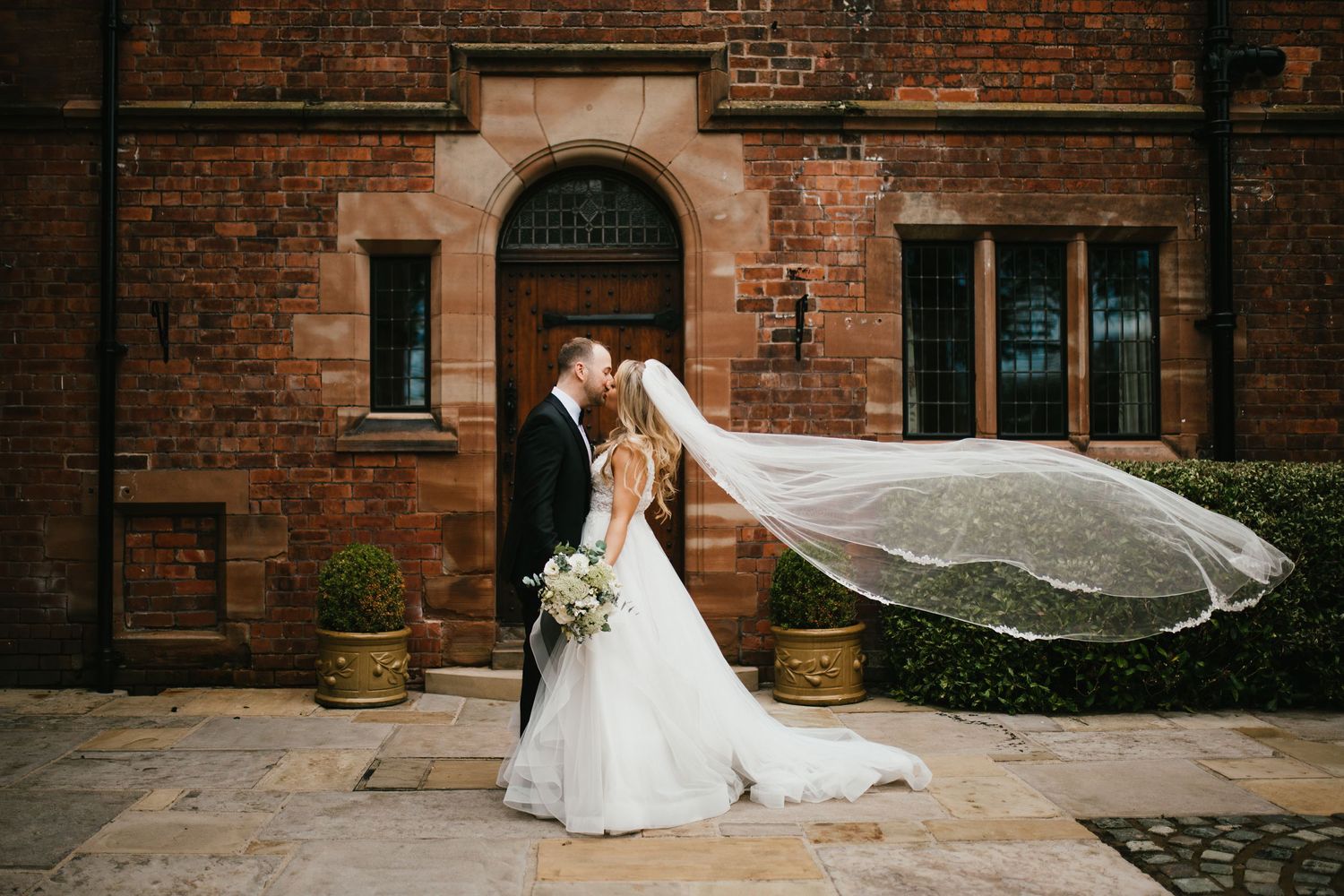 bride groom Colshaw Hall wedding photography