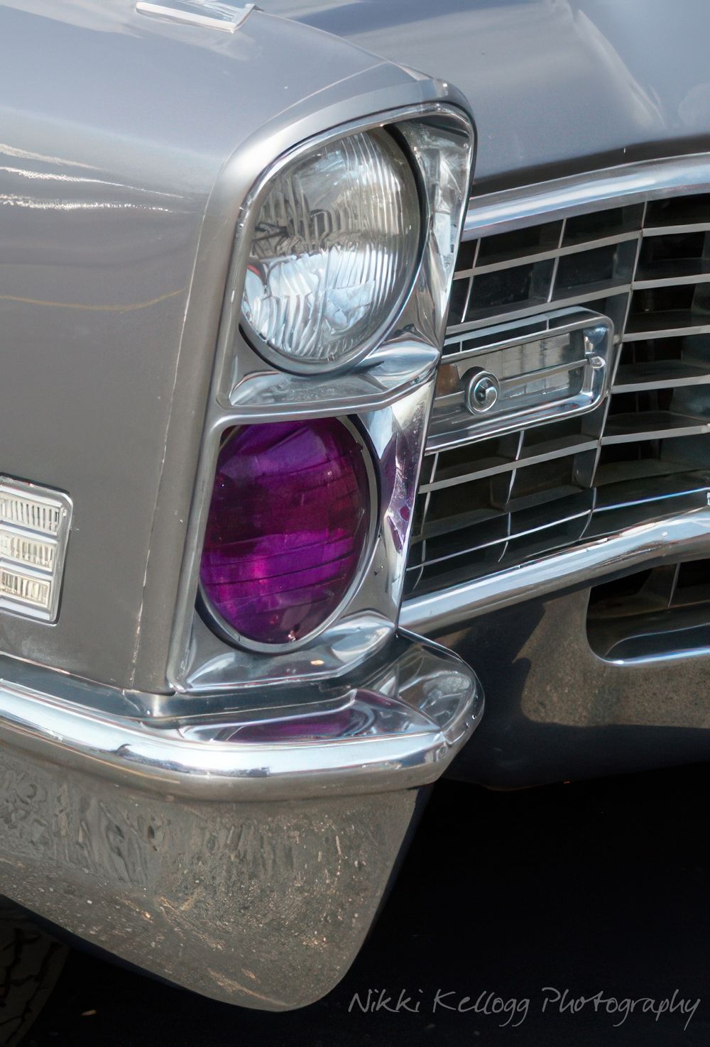 Hearse Purple Headlights Nikki Kellogg Photography