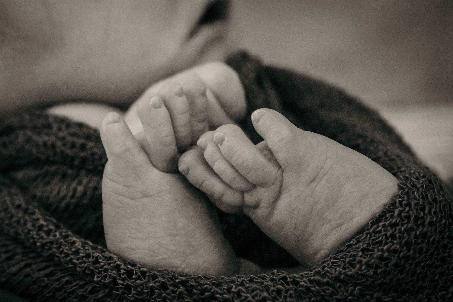 Newborn Wrapped Feet