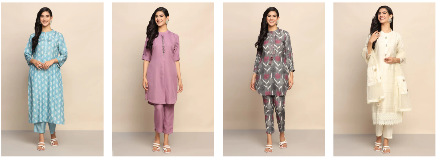 buy long and short ladies kurti online from odhni