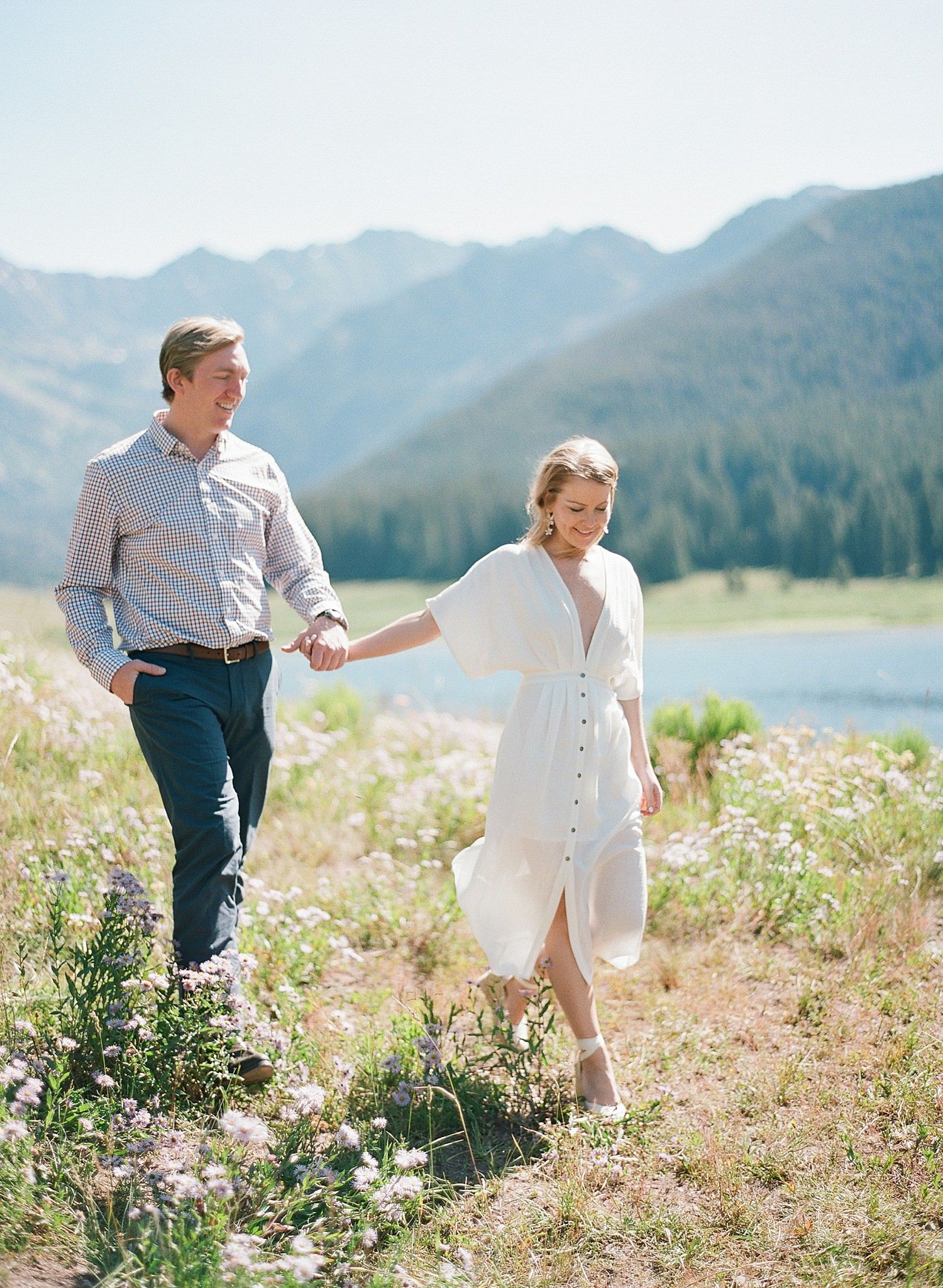 Vail Colorado engagement session by destination film photographer Audra Wrisley.