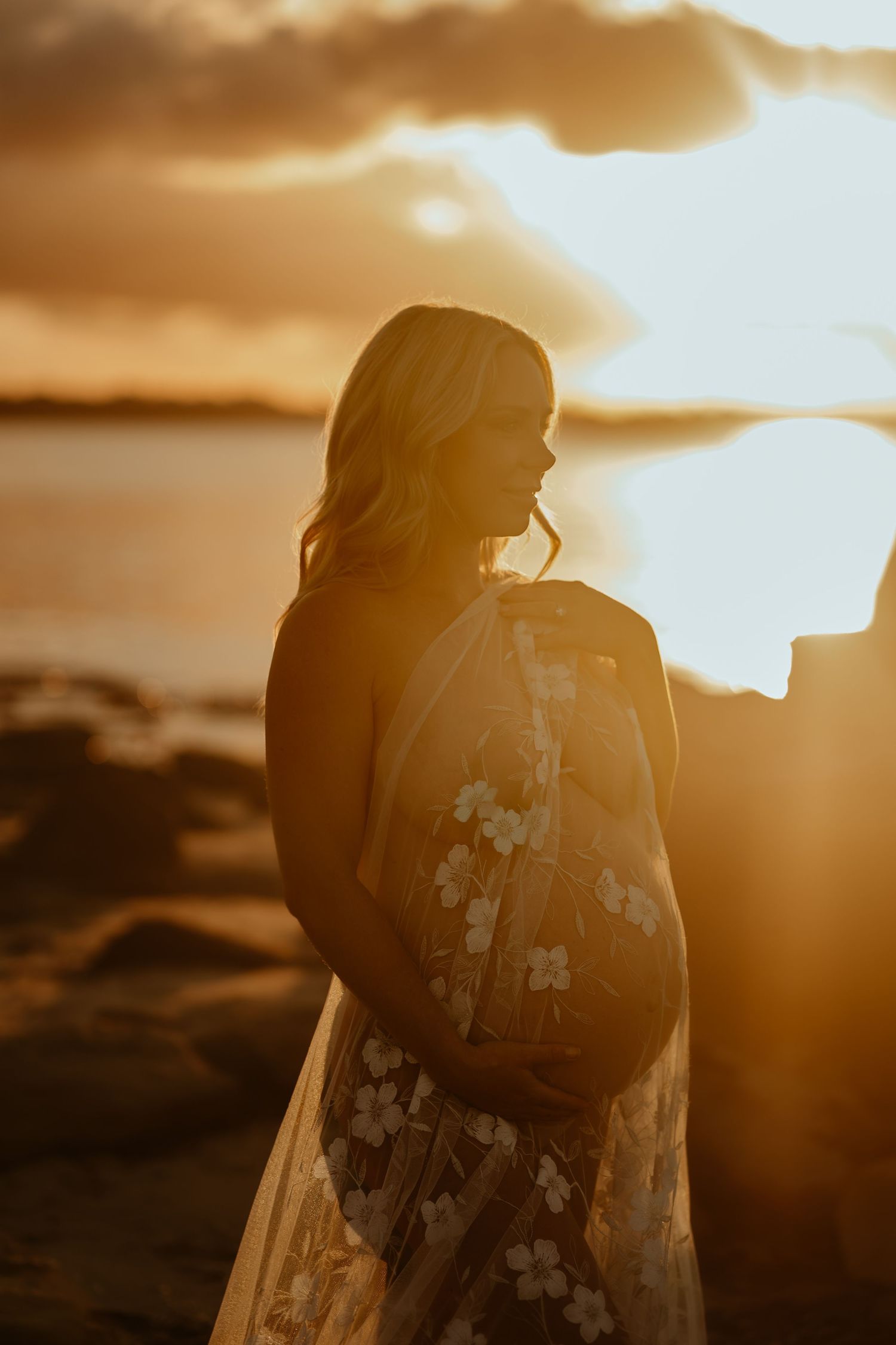 Sepia-toned cover designs for Lens and Luxe magazine featuring golden hour photography and luxury themes.