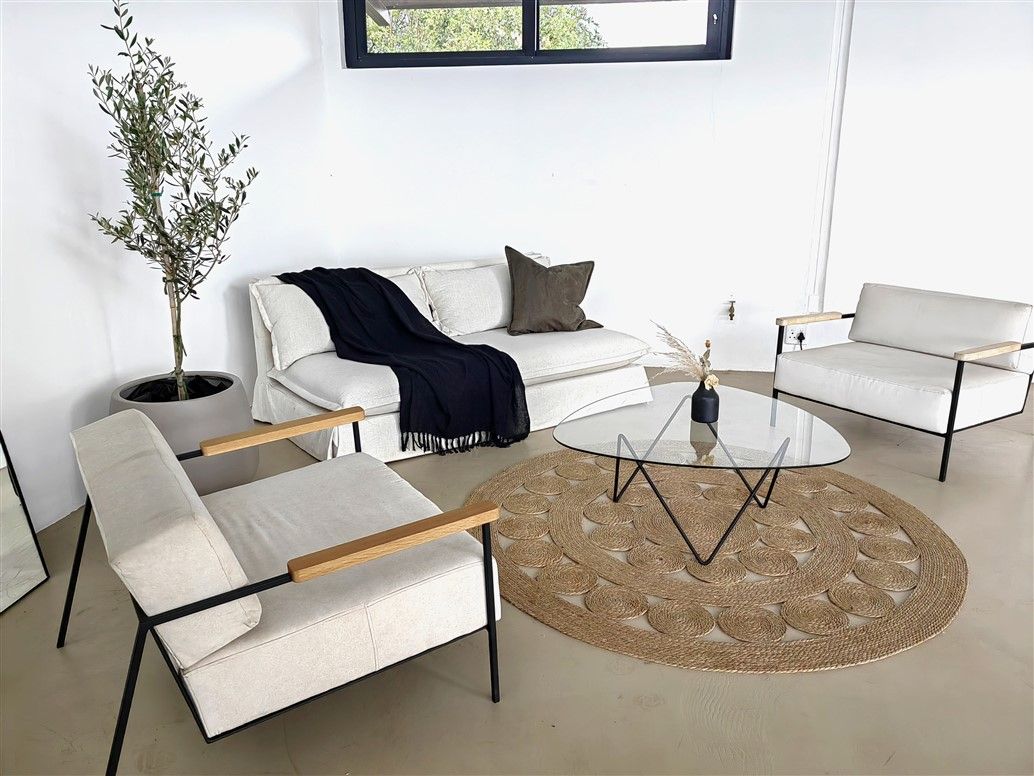 Lifestyle studio space with furniture