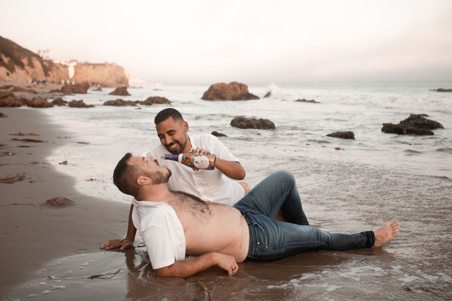 JeLau Photography Ricky Guillermo Malibu Proposal Engagement Session California LGBTQ+