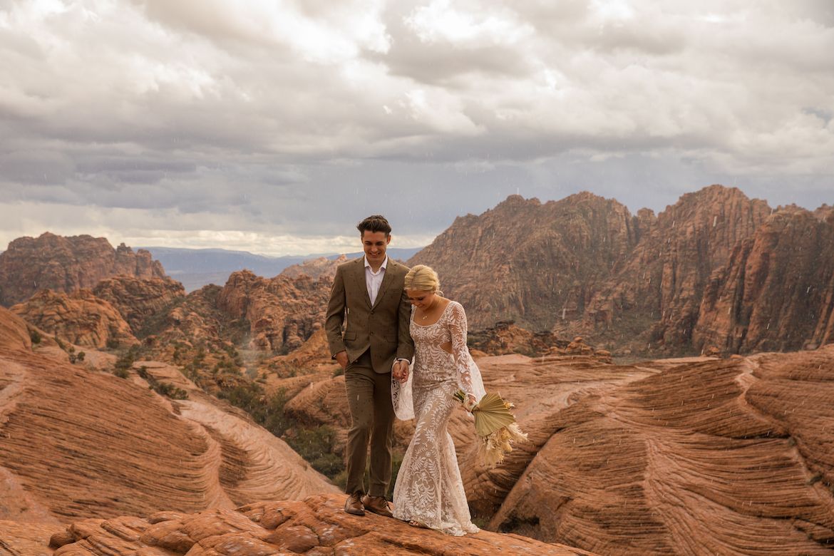 snow canyon elopement
