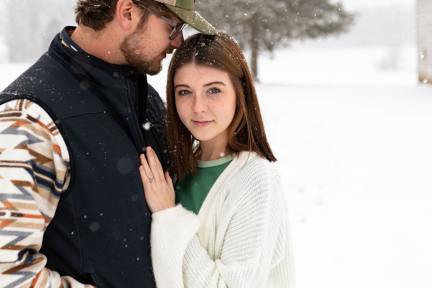 I was standing in the snow, completely freezing, and trying not to cry... because I realized I was shooting a session I have dreamed about!