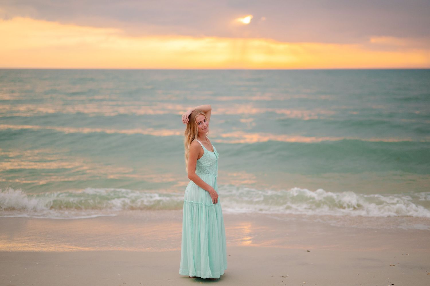 Naples, FL Senior Portrait photographer downtown Naples Beach