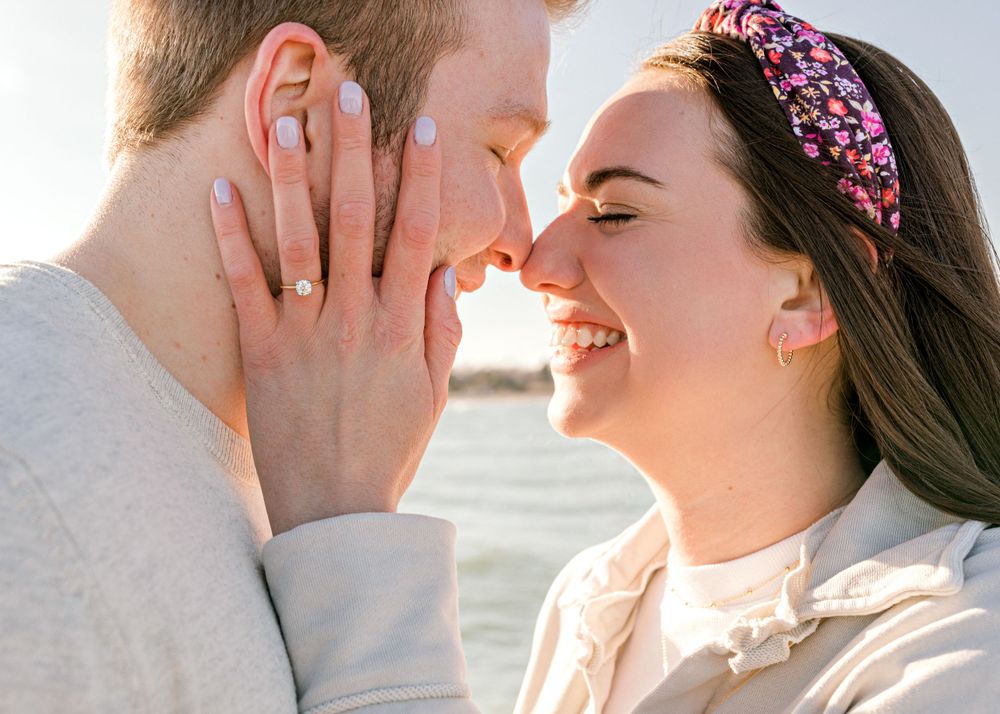 Bridget and Brad Pier Proposal in Kenosha, WI Chicago, IL Wedding & Portrait Photographer