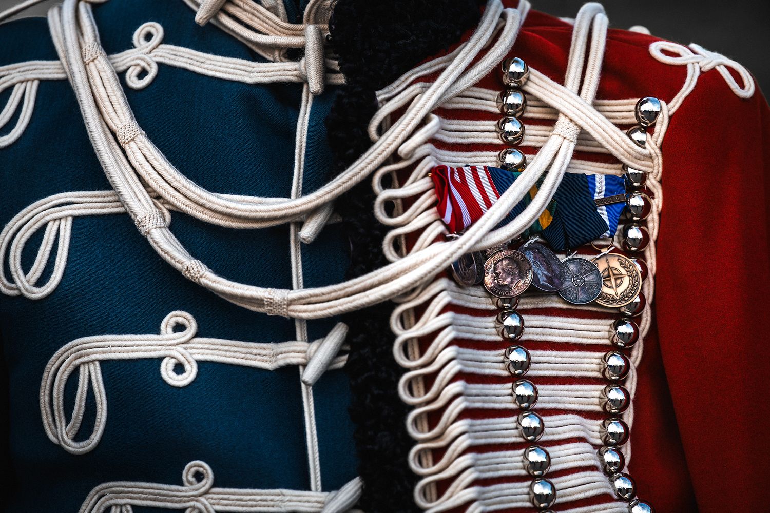 Gardehusar uniform close up