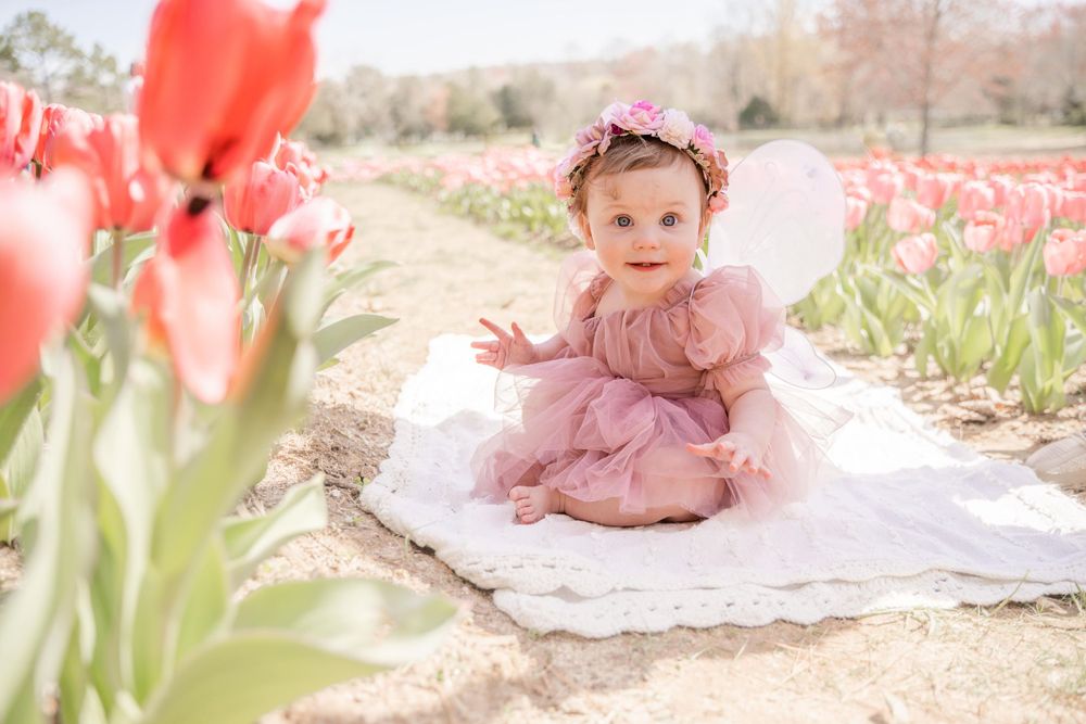 First Birthday Photoshoot Dewberry Farm Kernersville, NC Sarah