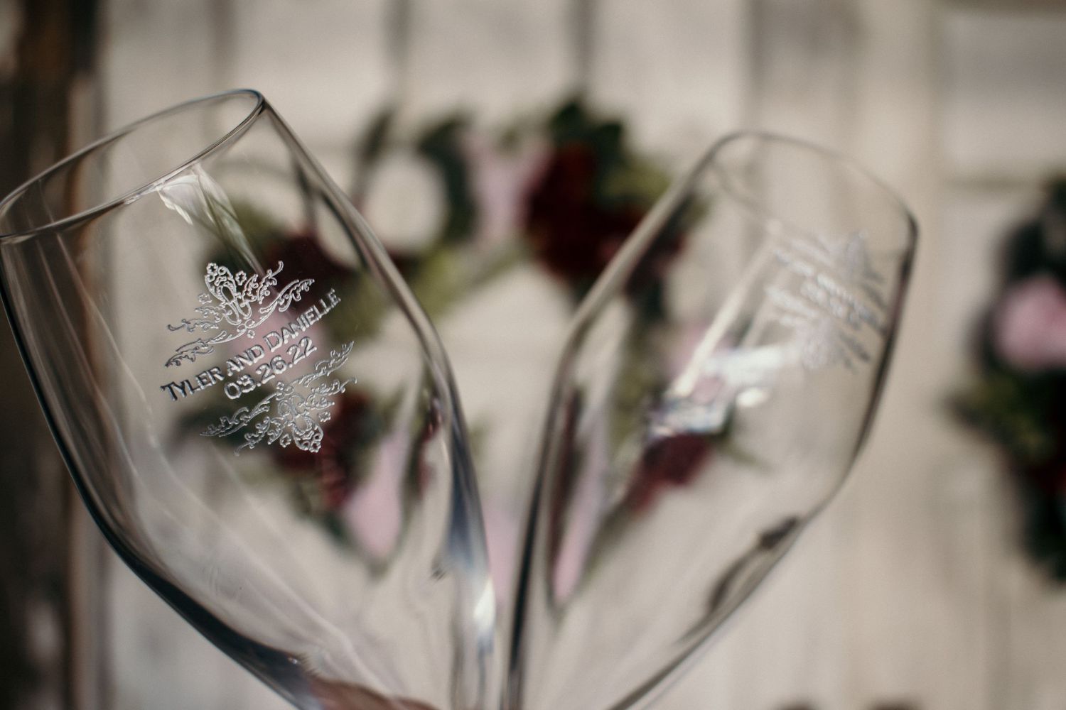 Bride and Groom Champagne Glasses