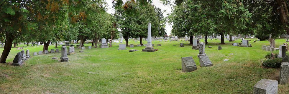 gravestones in a circle