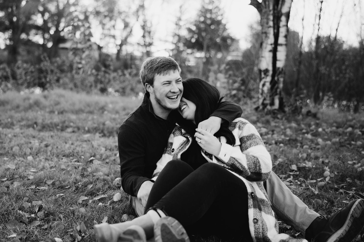 Sunset Engagement Photos Minnesota Fall Hayley Faith Photo