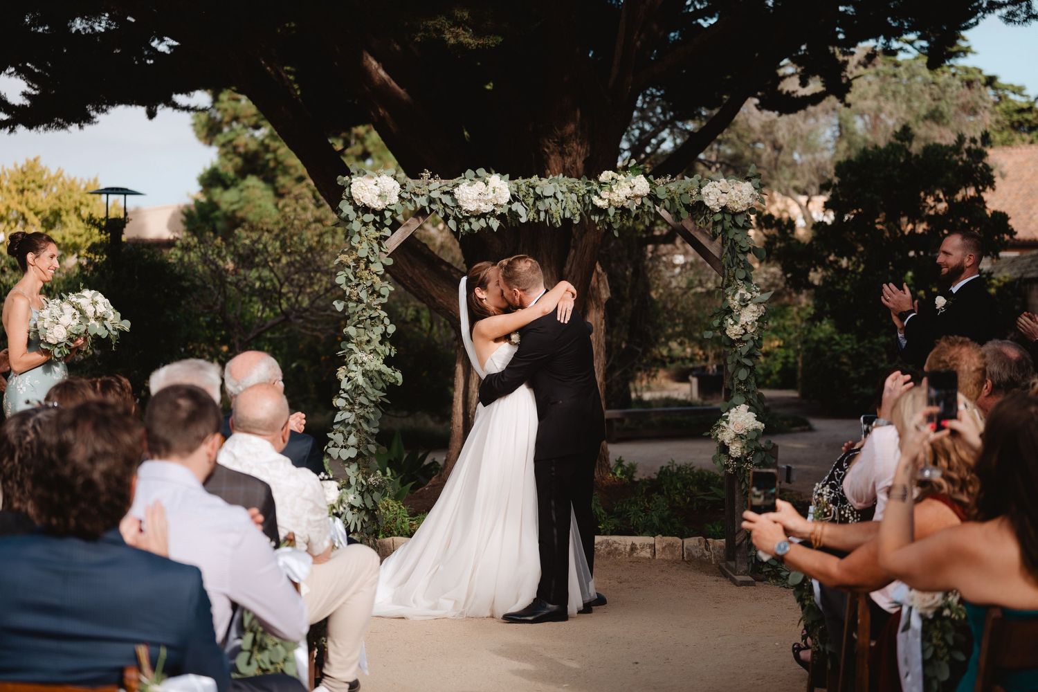 Wedding ceremony at The Barns at Cooper Molera | Monterey Wedding Photographer