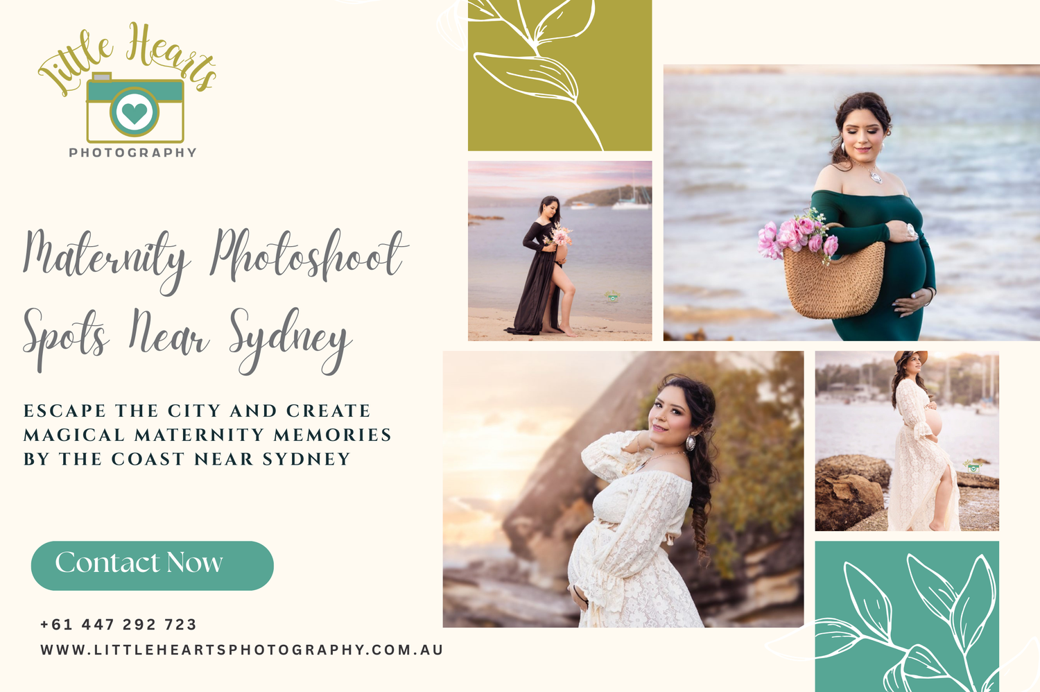 Vintage style photography banner showing camera logo and film strip for creative seasonal photoshoots in Sydney.