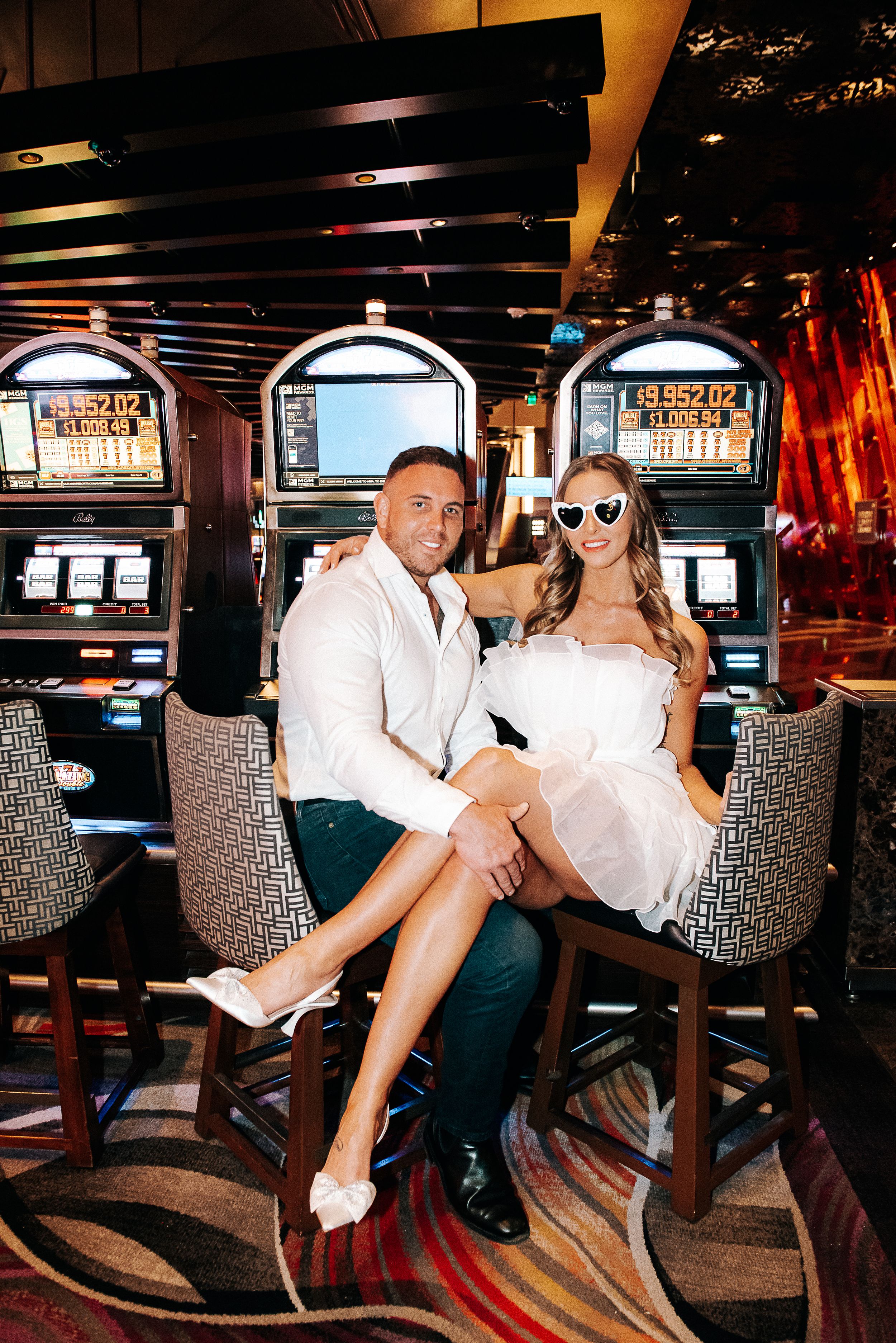 Las Vegas Elopement Session at the Strip and Las Vegas