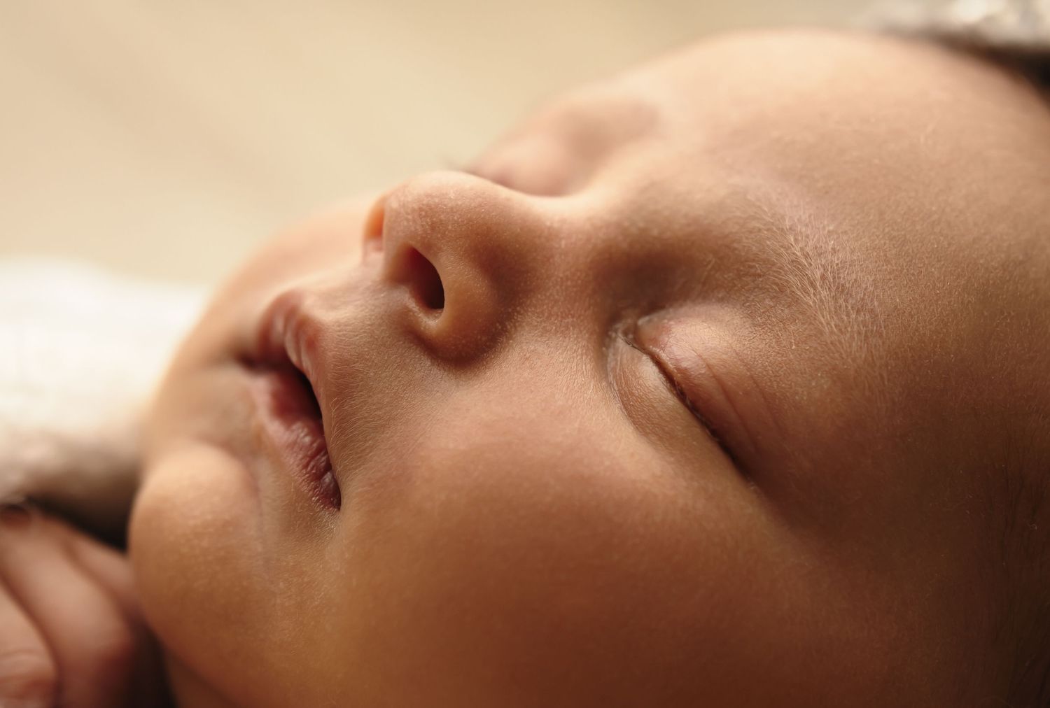 Charlottesville newborn photographer, family, maternity, detail shot of baby nose and lips