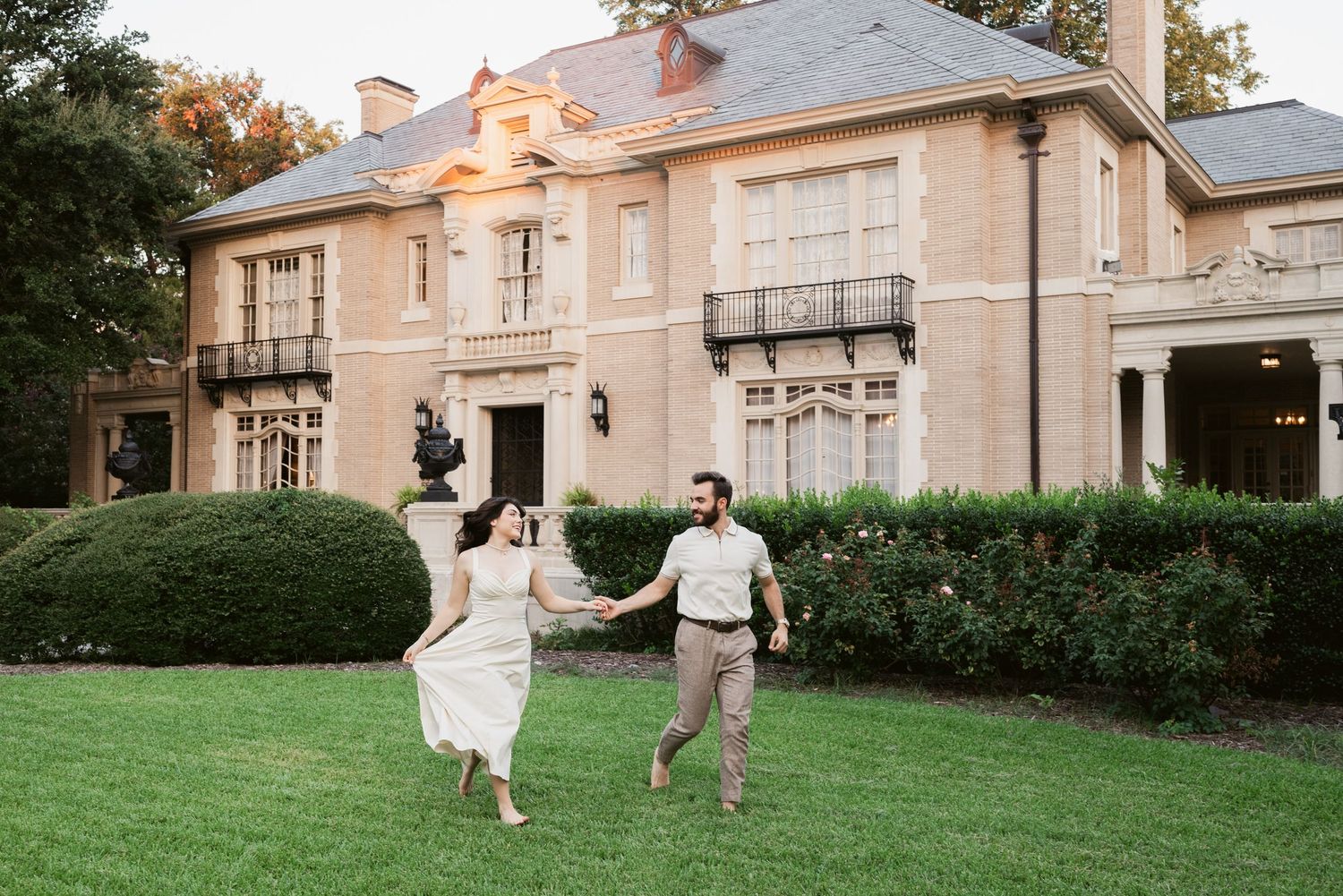 Aldredge House engagement photography in Dallas Texas.