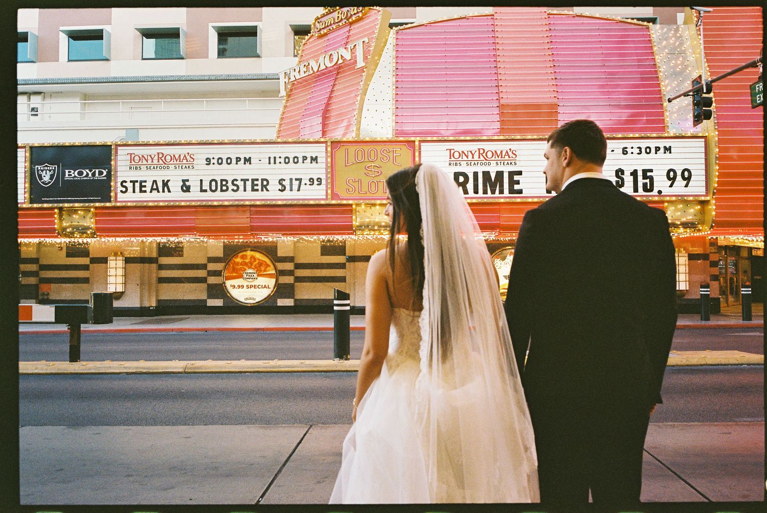 Las Vegas elopement on 35mm film
