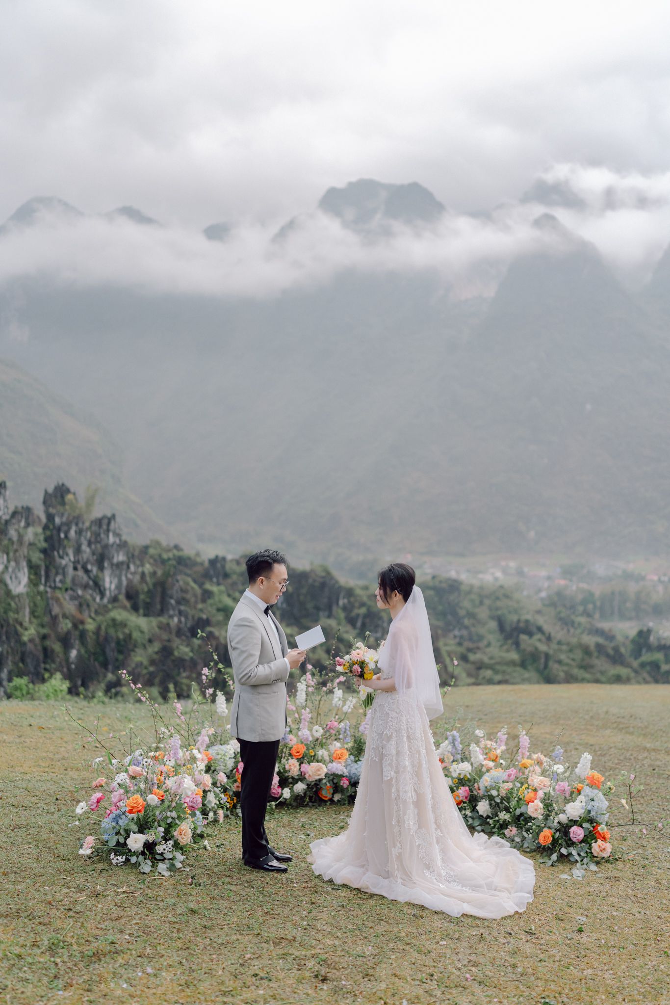 Ha Giang Elopement Wedding Mountain View