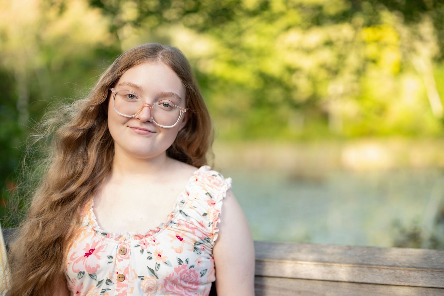 A high school teenage girl has her Senior Portrait taken at Blue Hills Reservation in Milton, MA on Boston’s South Shore with Leah Ramuglia