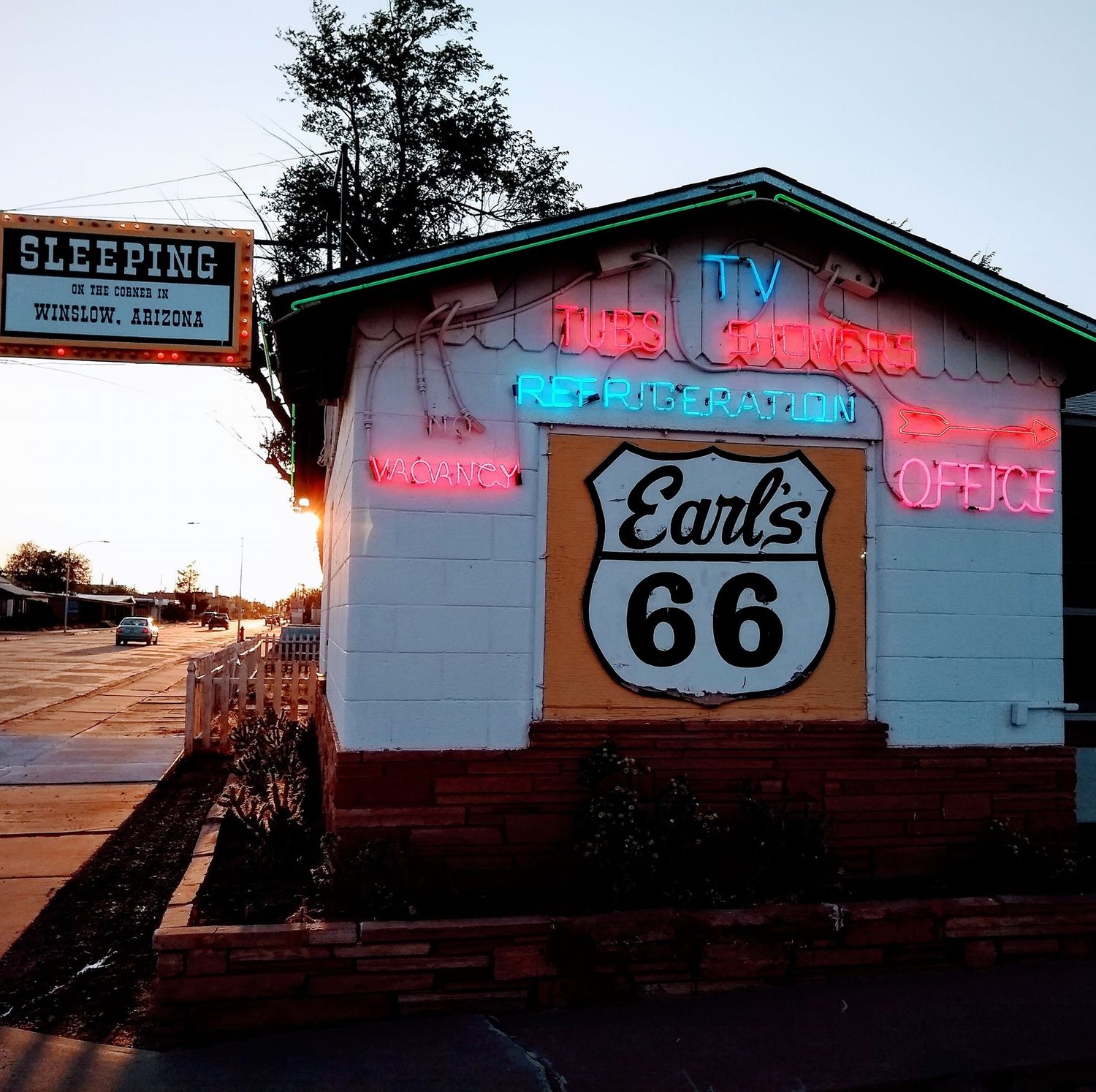 Earl's Motor Court on Route 66 Winslow, Arizona
