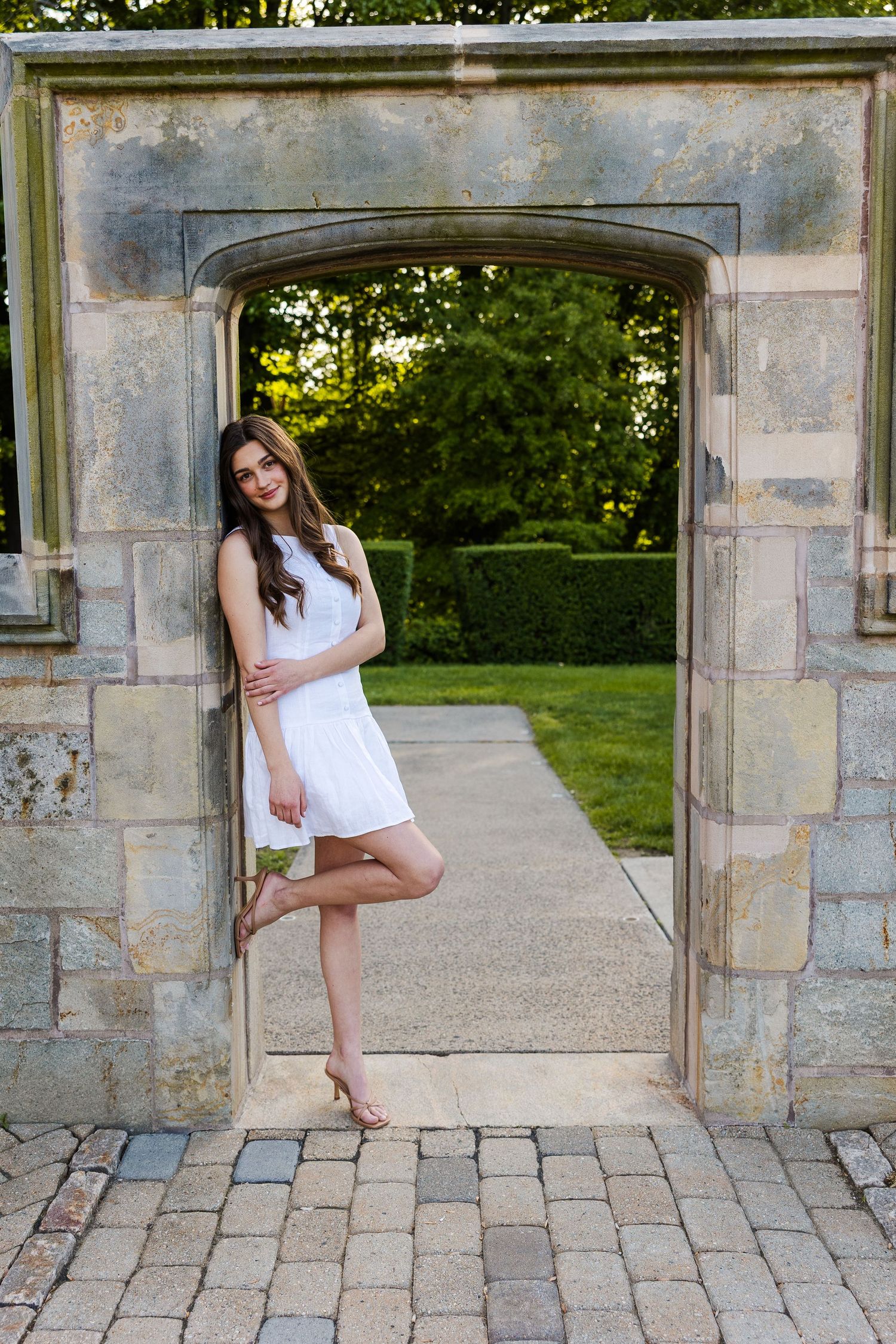 Fairfield University Graduation Photos Bellarmine Hall Stag Statue Fairfield Sign SeaGrape Senior Phots FairfieldGrads Group Friend Photos