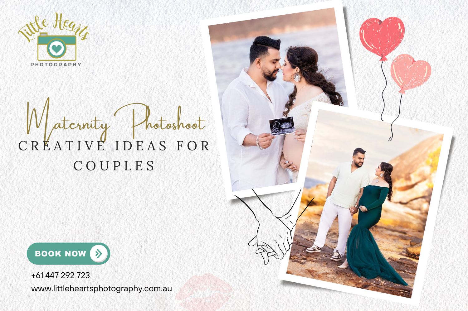 Vintage style photography banner showing camera logo and film strip for creative seasonal photoshoots in Sydney.