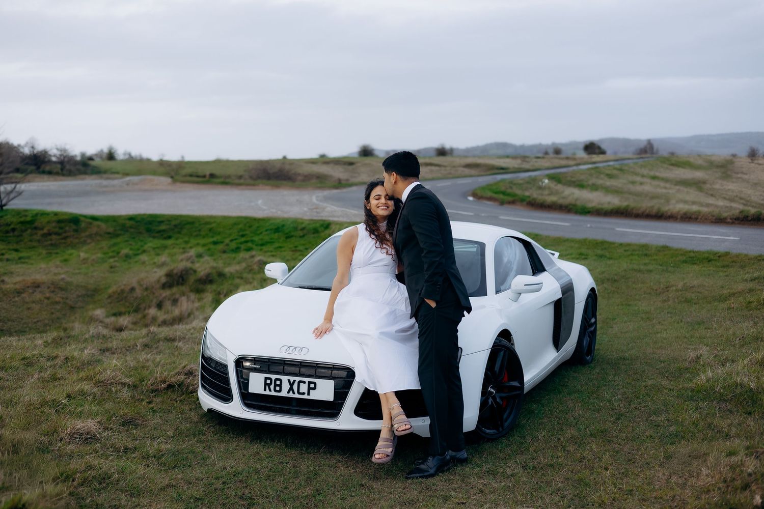 Engagement photoshoot in the Cotswolds with natural couple photography in Painswick and Stroud.