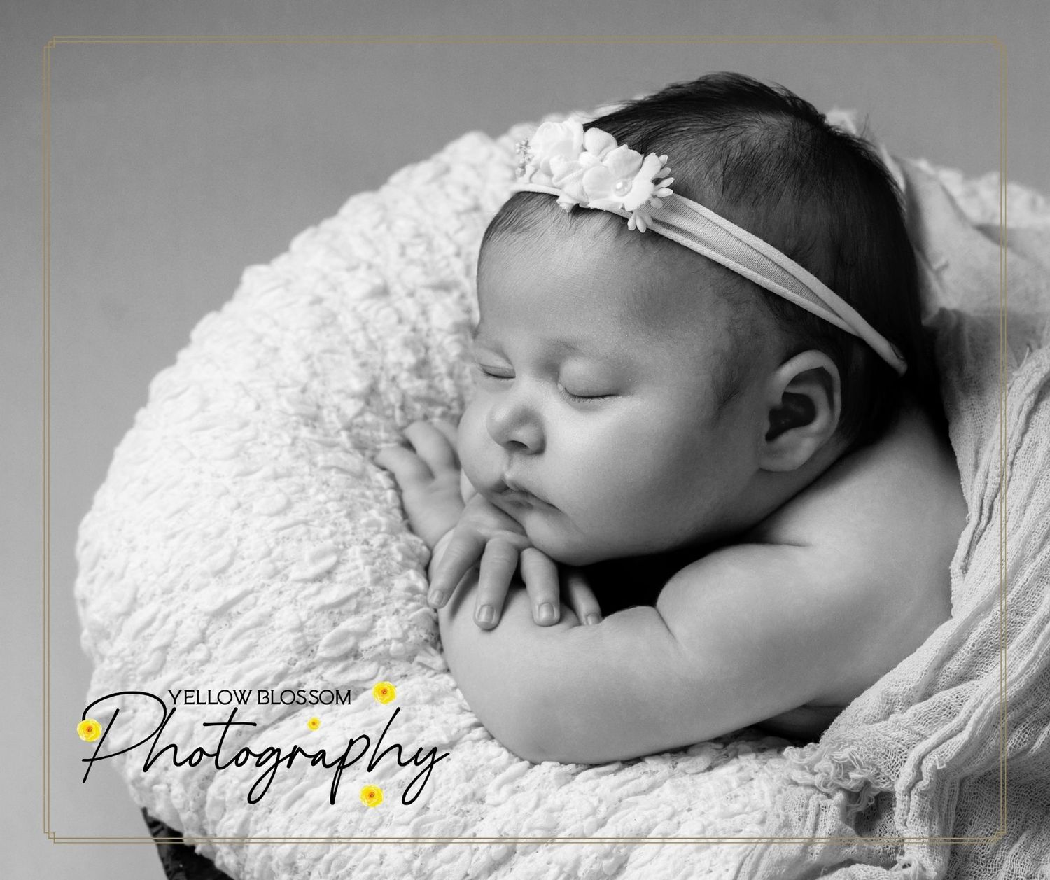 Newborn baby sleeping peacefully during photoshoot in Haverhill studio