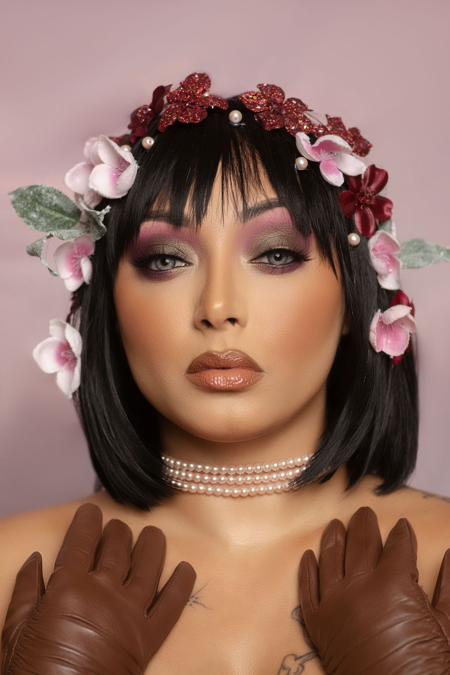 Professional camera-ready makeup application for photography, film, television, and video in Orlando, Florida.