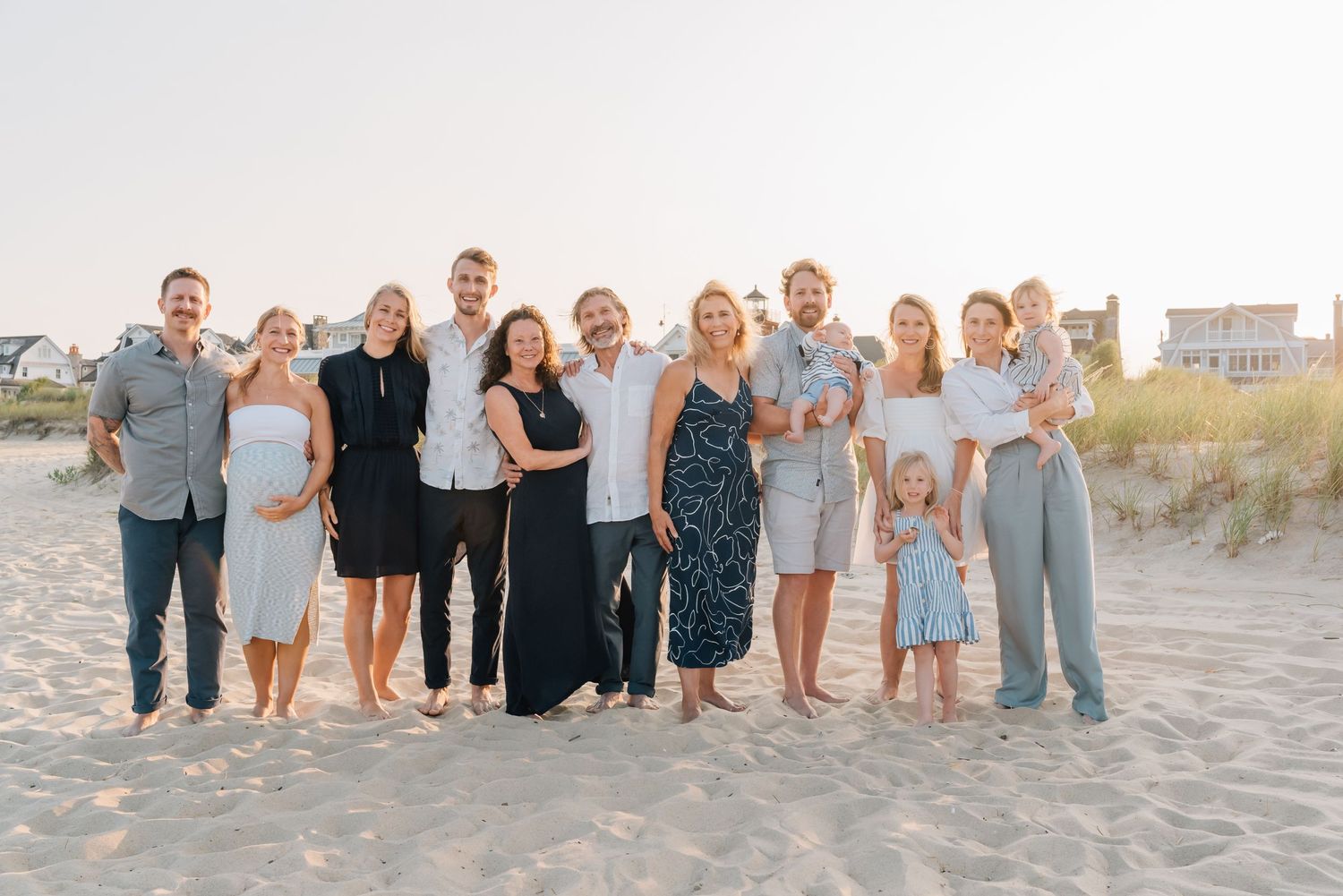 Extended family beach photo session in manasquan nj.