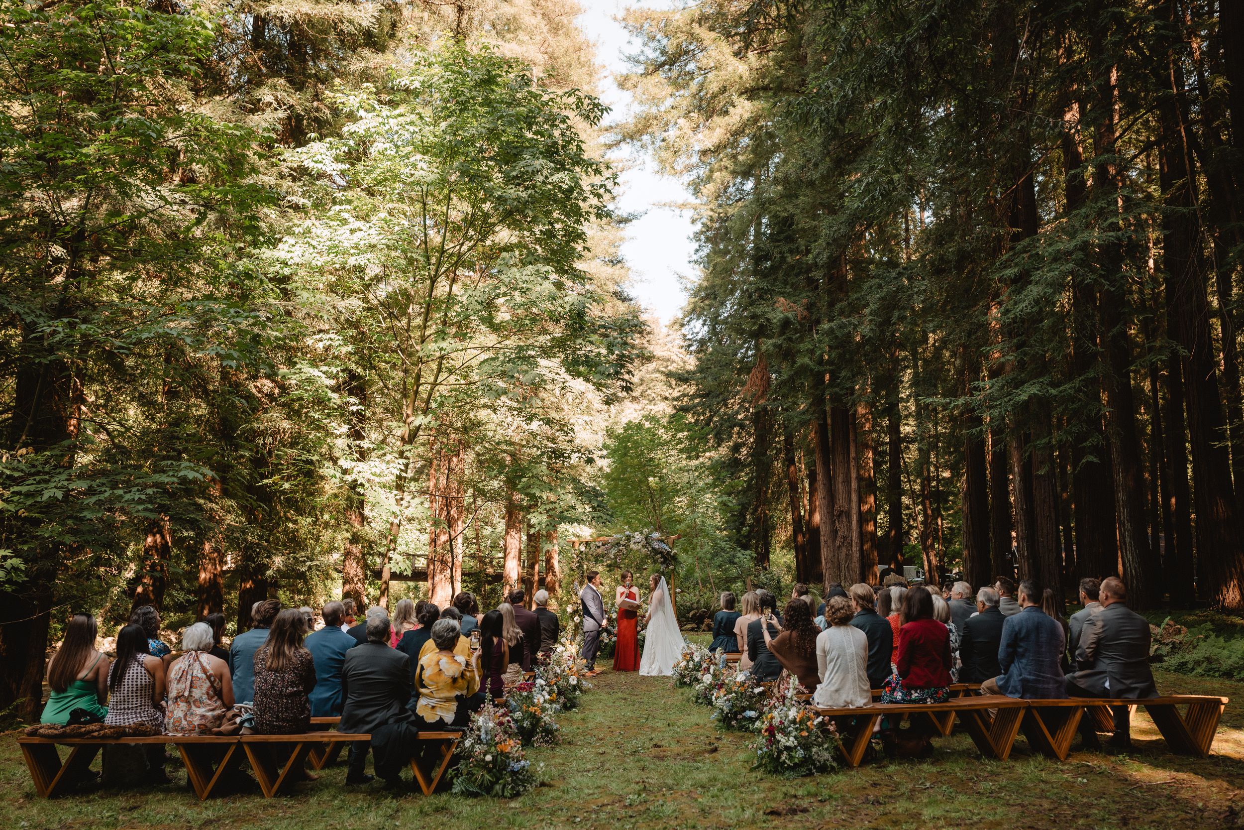 Big Sur Wedding Venue redwood wedding ceremony