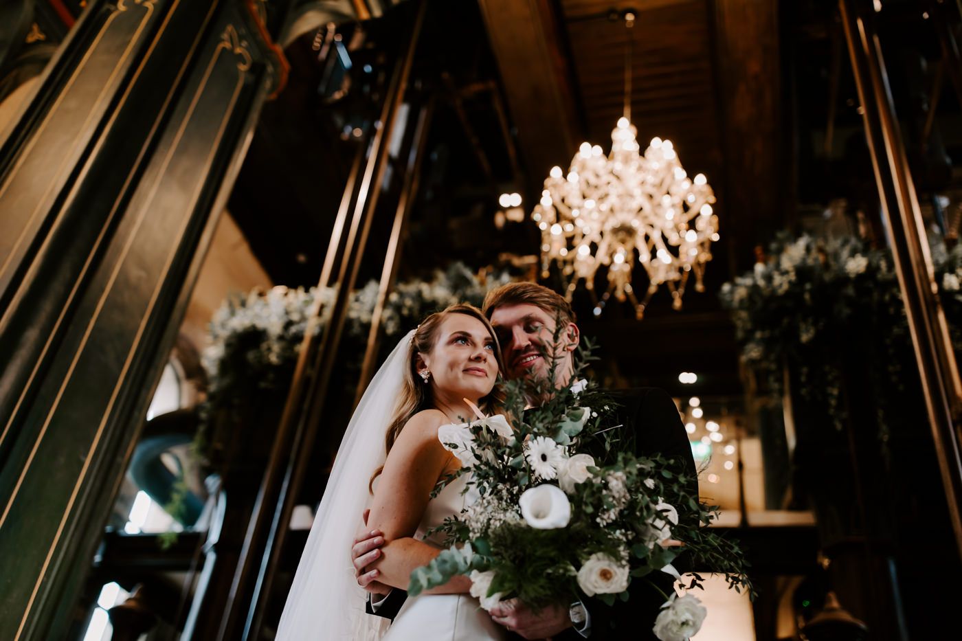 Dalton Old Pump House, wedding couple