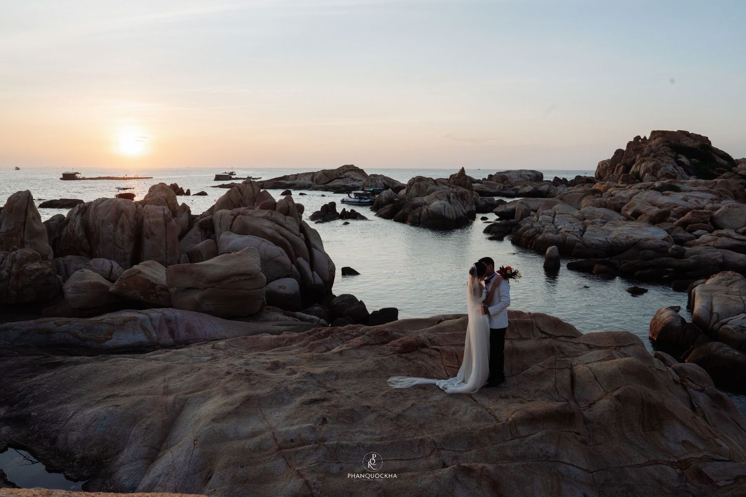 photo about prewedding vietnam beach