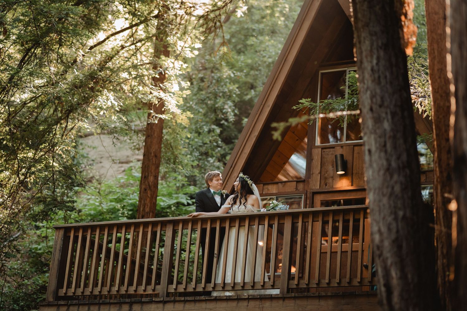 redwood forest wedding at waterfall lodge
