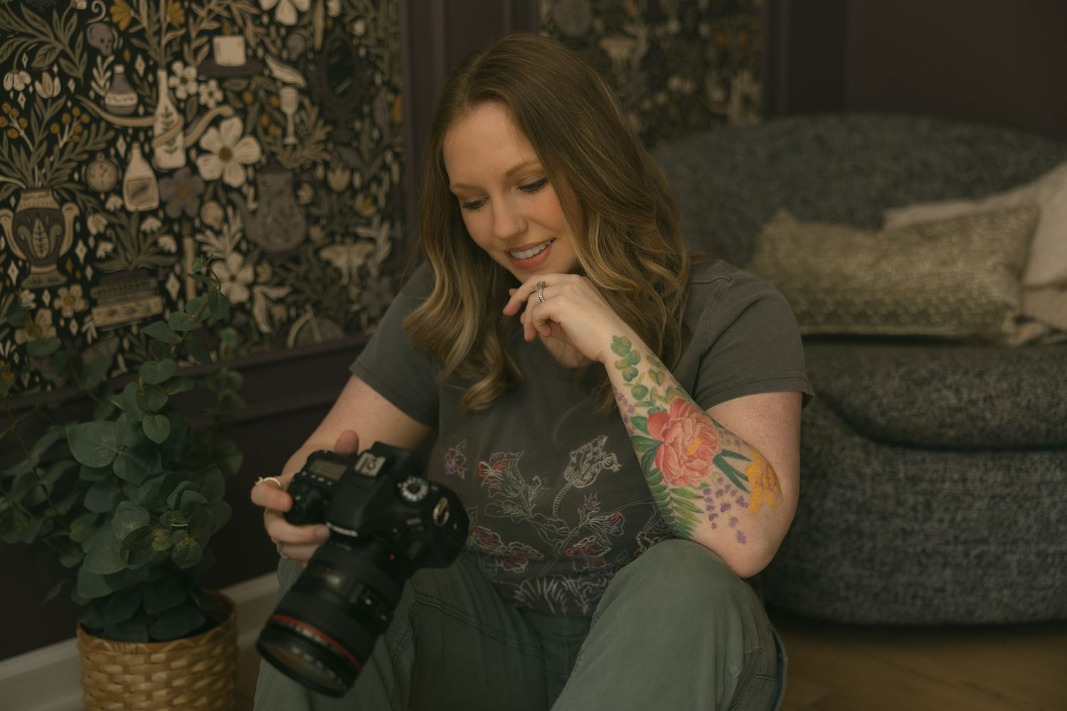 Asheville small business entrepreneur posing during a personal and professional branding photography session