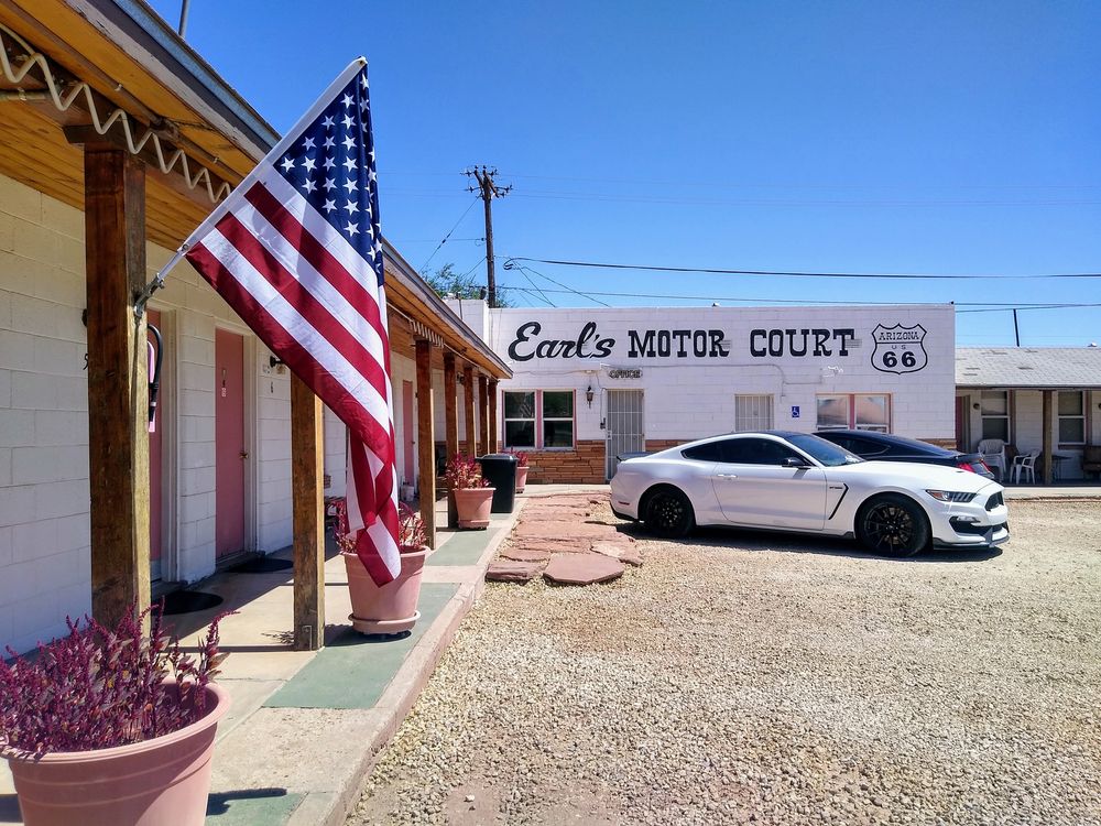 The history of motor court motels Earl s Route 66 Motor Court in