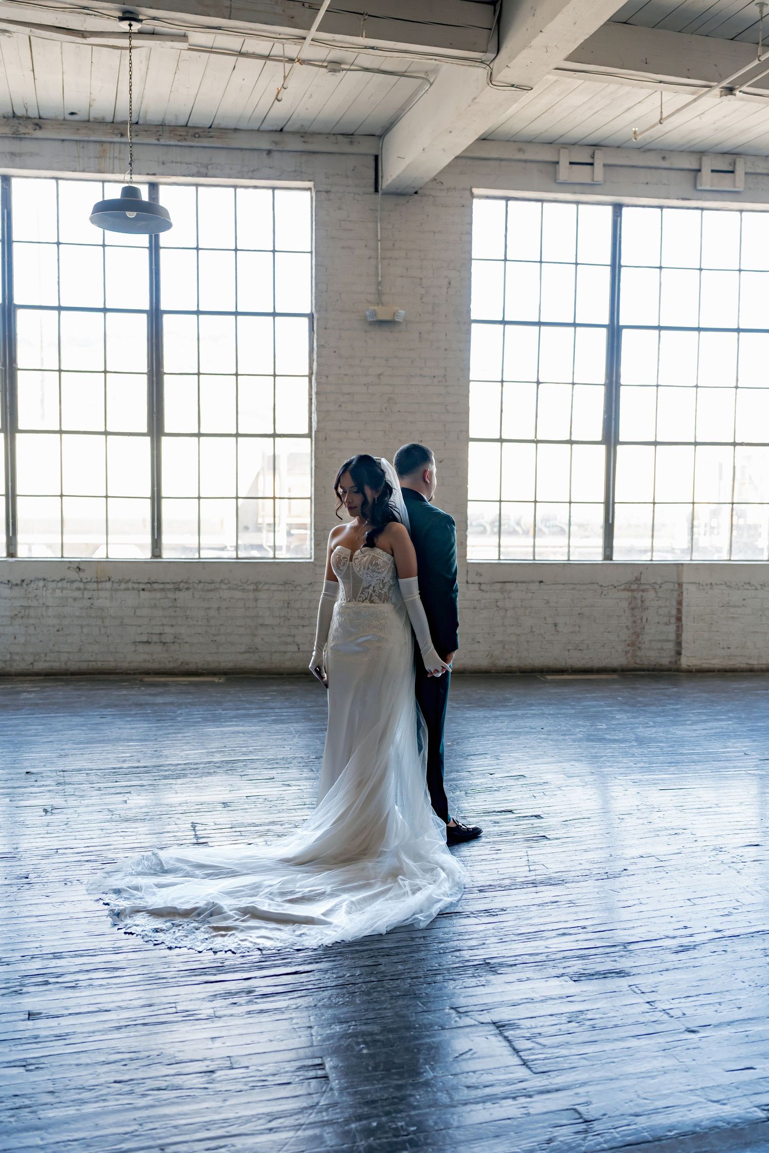 Wedding photographer at EPIC railyard in El Paso, TX