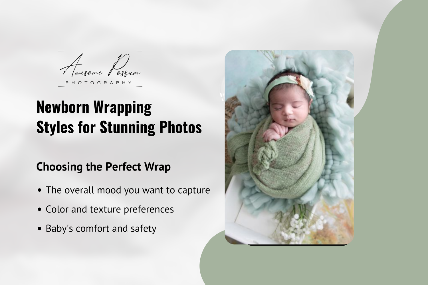 Newborn Wrapping Styles for Stunning Photos