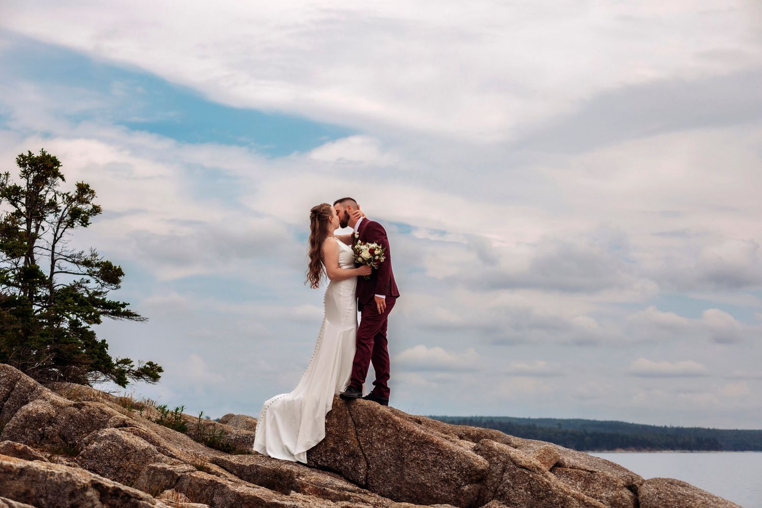 Wedding ceremony photography overlooking the Atlantic Ocean