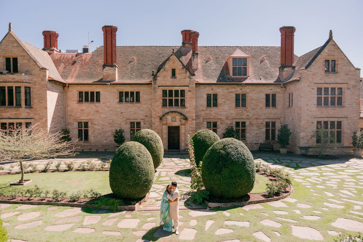 Engagement couple photoshoot at Carrick Hill manor and gardens, Springfield, Adelaide - Purple Bird Photo & Video