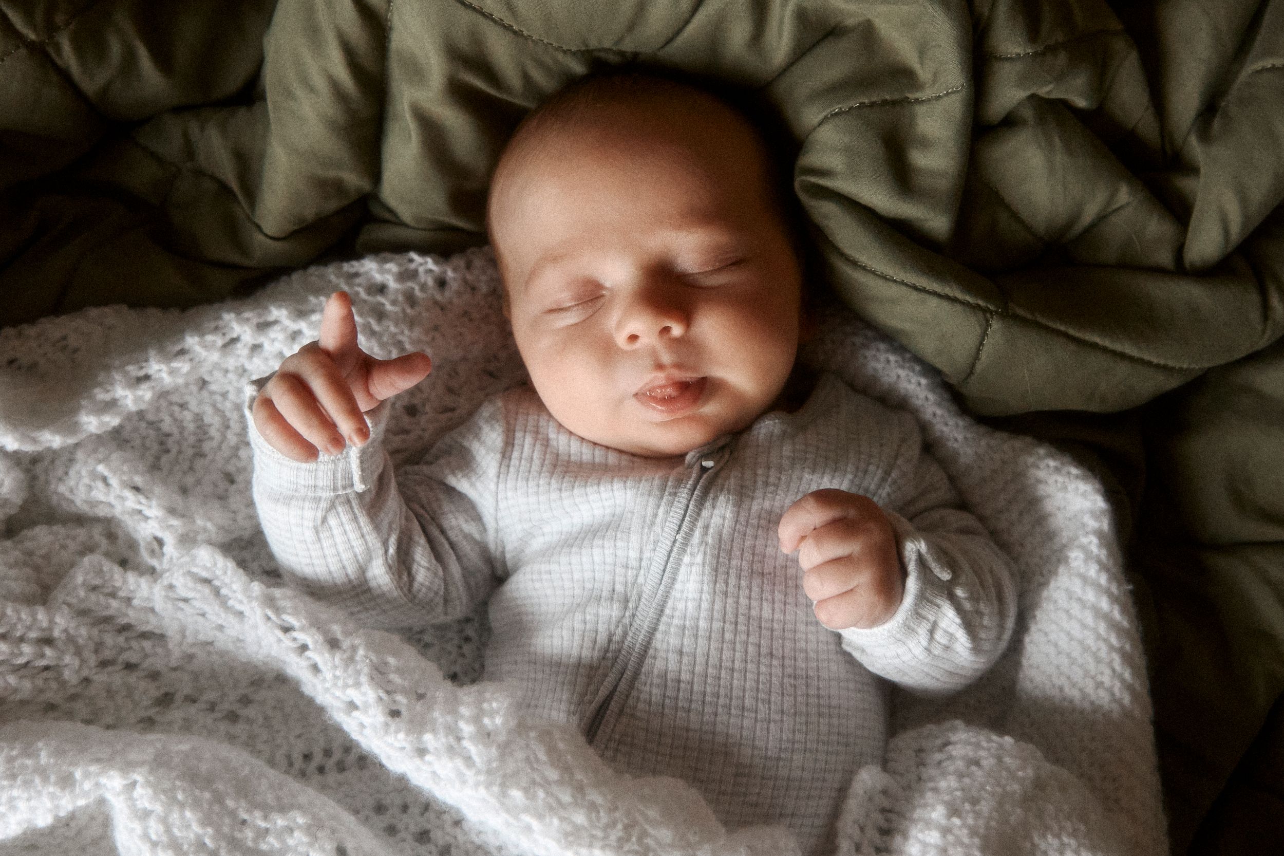 newborn baby portrait at home