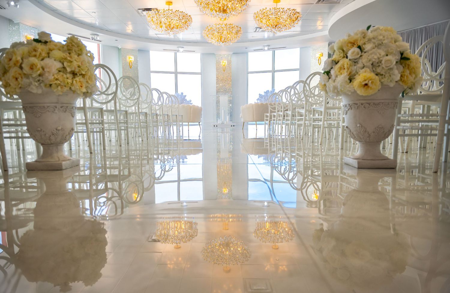 Qwaantreellia & Russel's Crystal Ballroom Ocean Walk wedding in Daytona Beach, Florida.