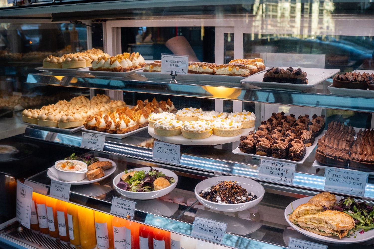 Farine bakery pastry case
