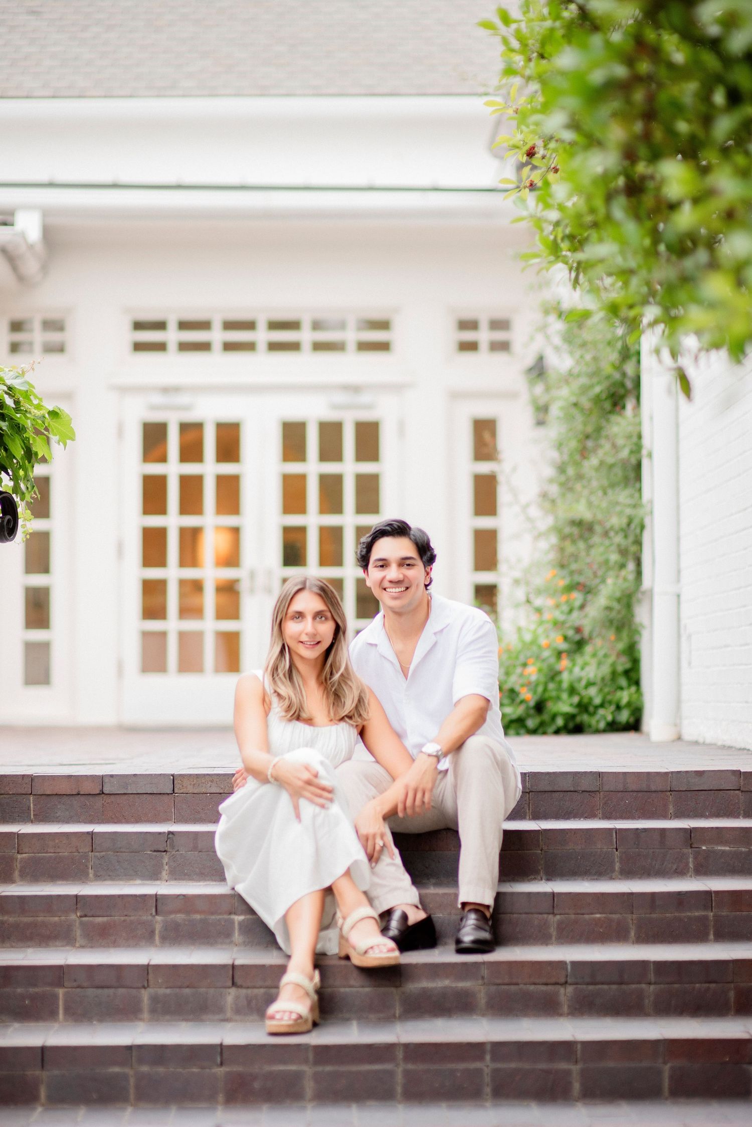 Engagement session at Arlington Hall at Turtle Creek Park in Dallas, Texas by The GRACE Pictures