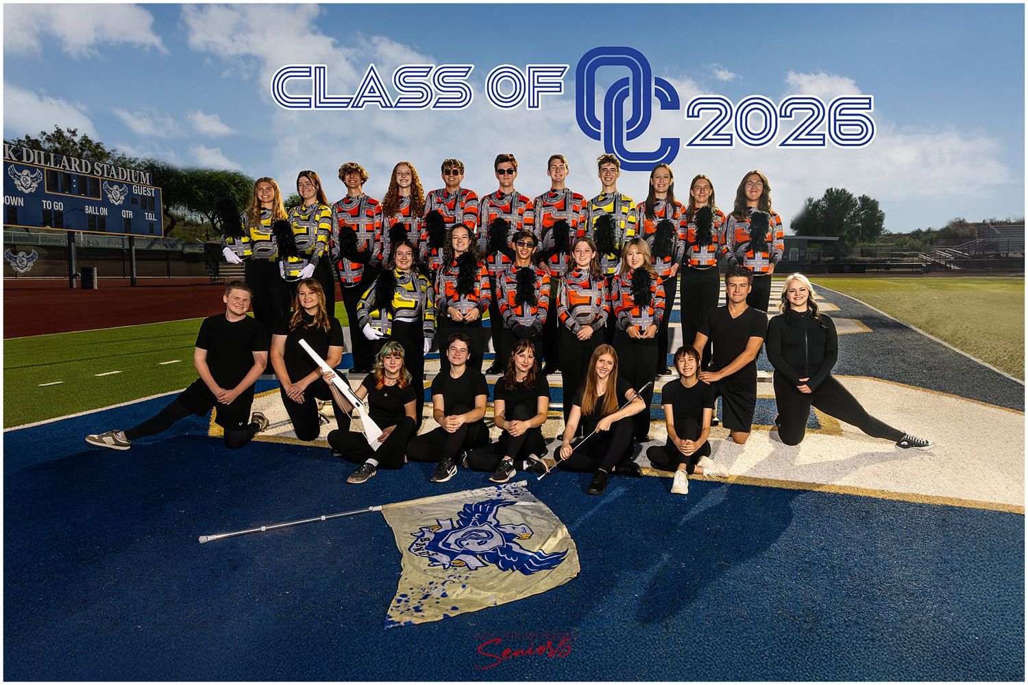AZMBA WGAZ ABODA AZ Banners Marching Band group photos Pictures Phoenix Anjeanette Photography senior pictures