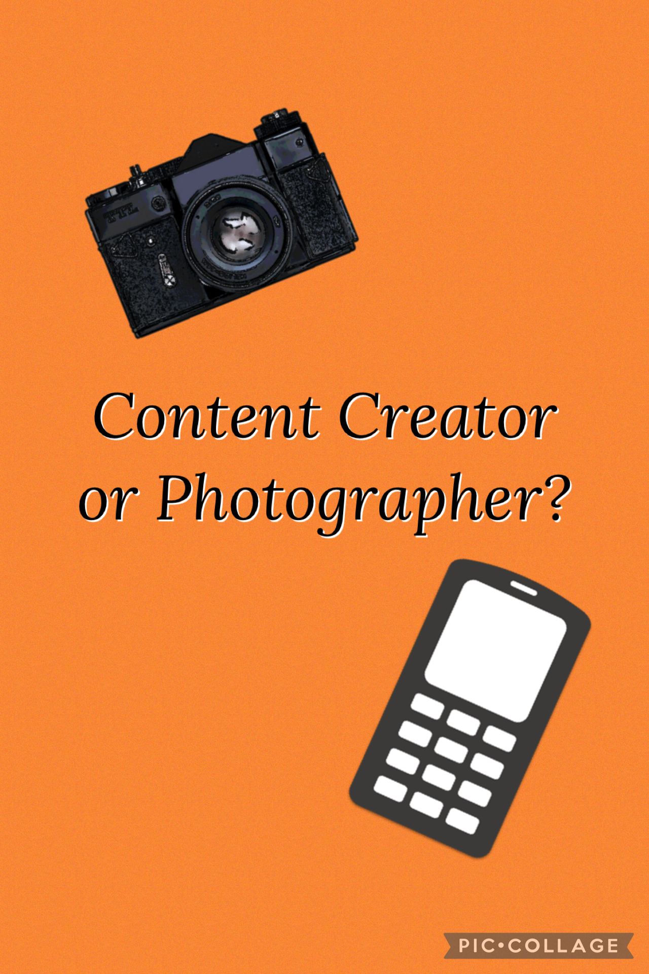 Content creator vs photographer Blog